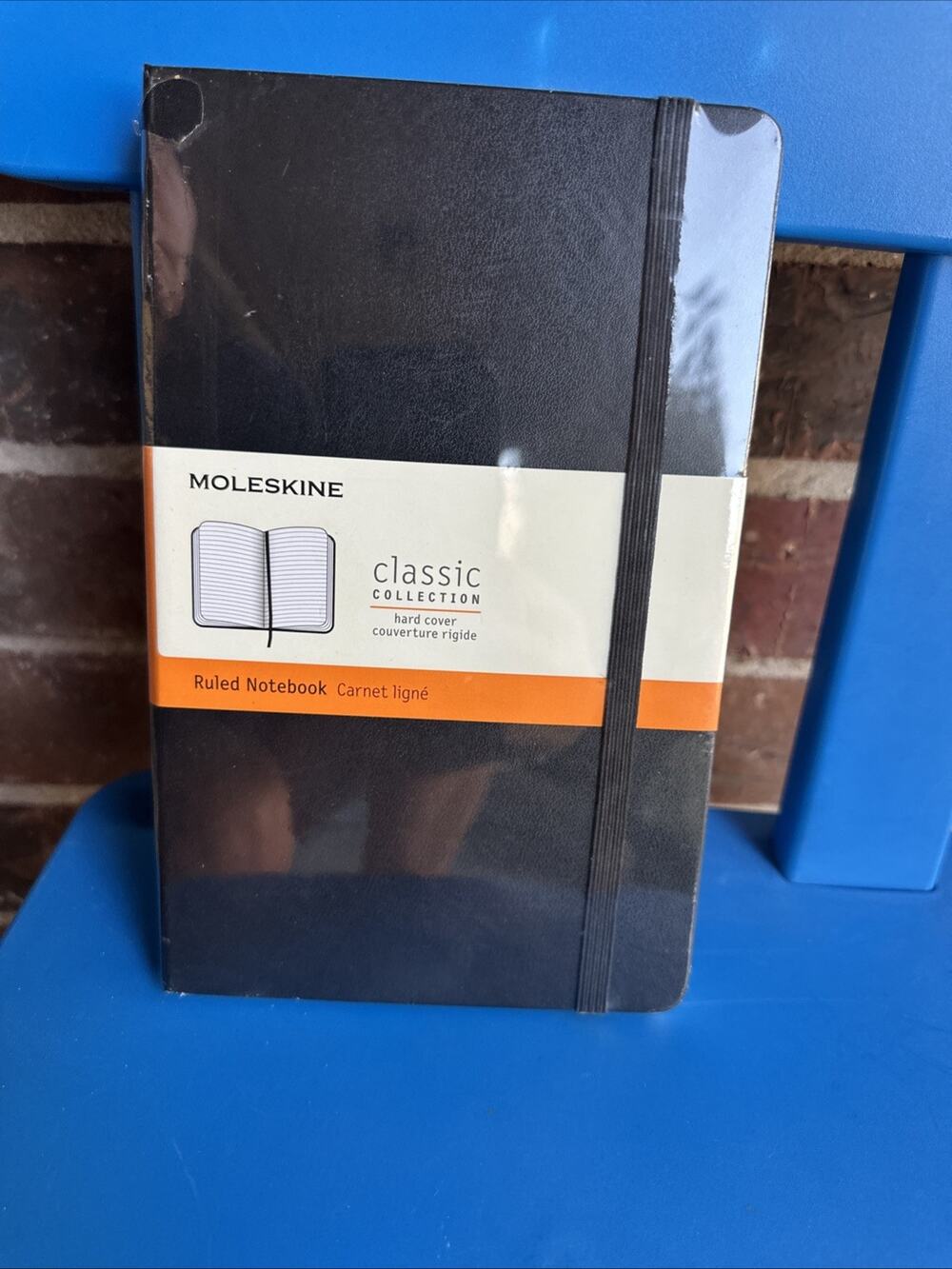Moleskine Classic Hardcover Ruled Notebook Black 5x8.25 240 Pages New